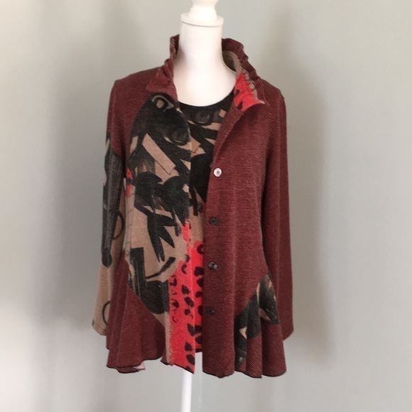 DAMEE, Inc. abstract shell with matching jacket - Picture 1 of 8